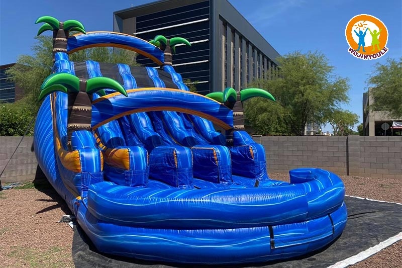 WS301 20ft Tall Triple Lane Inflatable Water Slide with Pool