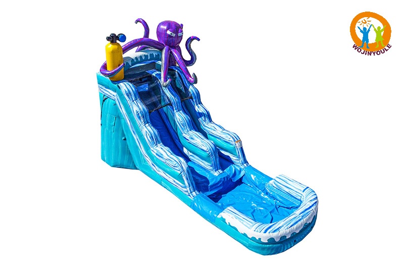 WW171 Deep Sea Octopus 15ft Inflatable Water Slide with Pool