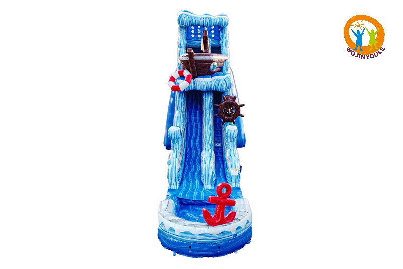 WW175 Offhsore Adventure 25ft Tall Water Slide with Pool