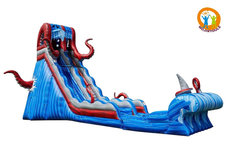 WW176 Ocean Battle 25ft Tall Inflatable Water Slide with Pool