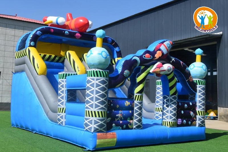 WB762 Space Park Fun City Inflatale Bouncer Slide