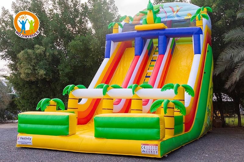 DS302 20ft Tall Jungle Inflatable Dry Slide