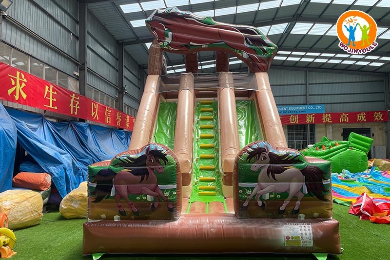 DS305 22ft Tall Horse Inflatable Dry Slide