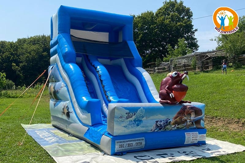 DS319 15ft Tall Ice Age Inflatable Dry Slide