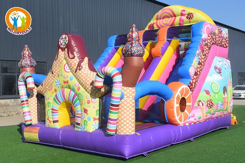 WB765 Ice Cream Inflatable Combo Jumping Castle Bouncer Slide