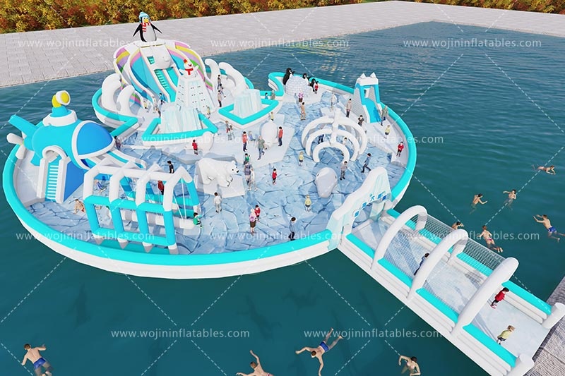 TP209 Commercial Outdoor Inflatable Water Jumping Park