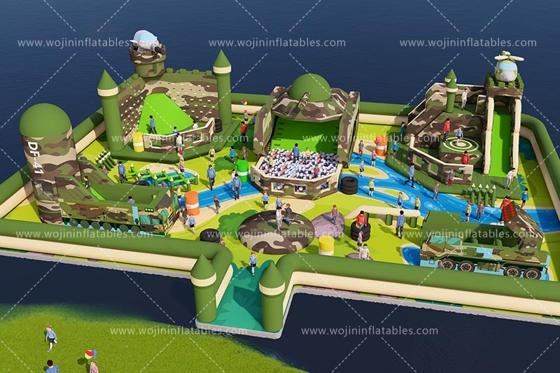 TP204 Commercial Outdoor Inflatable Water Jumping Park