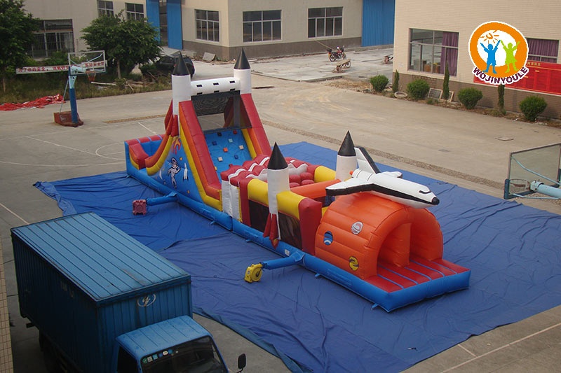 OC258 46ft Long Space Inflatable Obstacle Course
