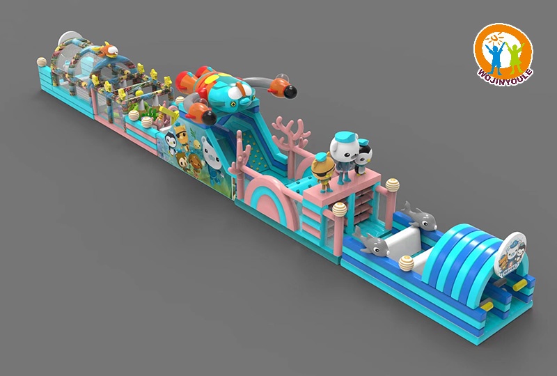 OC255 98ft Commercial Octonauts Inflatable Obstacle Course