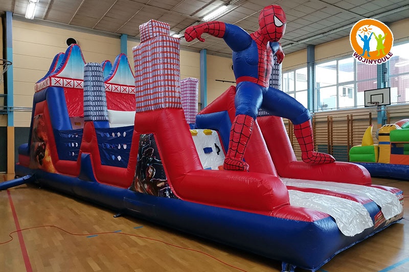 OC260 40ft Commercial Spiderman Inflatable Obstacle Course