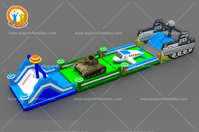 OC262 79ft Space Theme Inflatable Obstacle Courses games