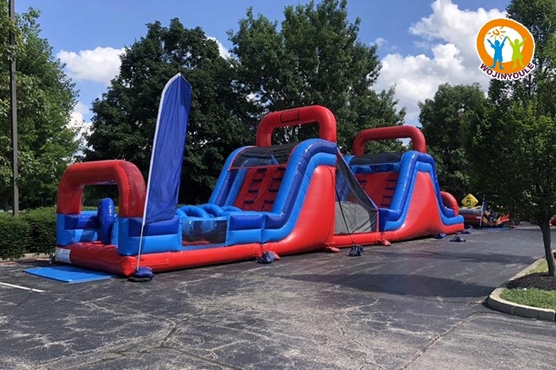 OC263 74ft Rugged Warrior Challenge Inflatable Obstacle Course