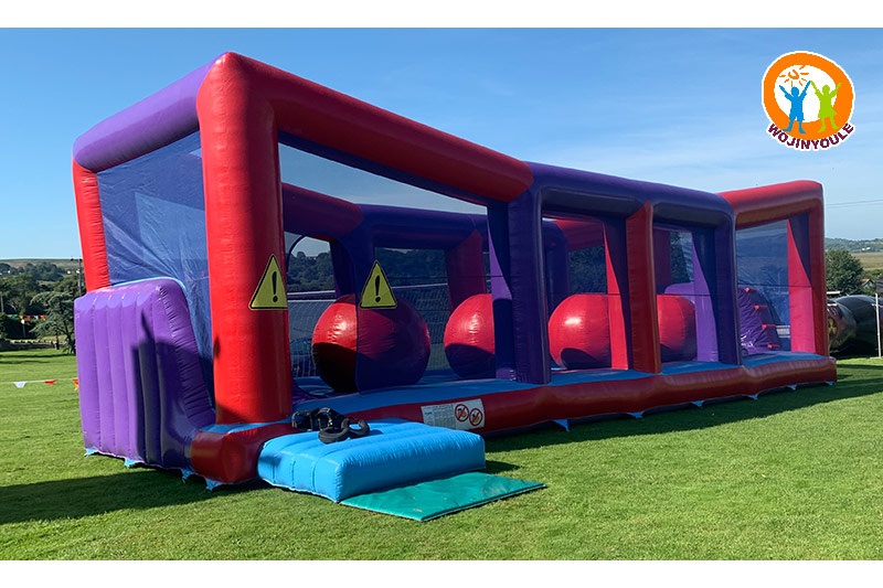SG387 Extreme Ball Run Wipeout Inflatable Obstacle Game