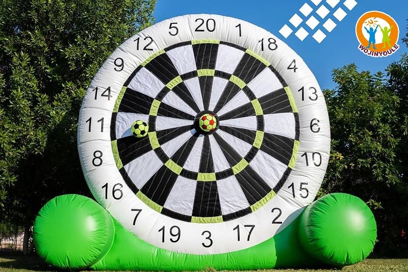 SG390 Green Darts Inflatable Target Board with Velcro Footballs