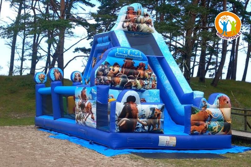 WB809 Ice Age Inflatable Dry Combo Jumping Castle Bouncer Slide