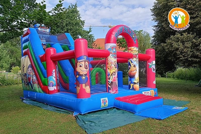 WB829 PAW Patrol Dog Jumping Castle Inflatable Combo with Bouncer Slide