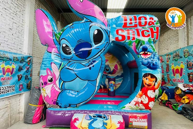 WB849 Stitch Inflatable Bounce House Jumping