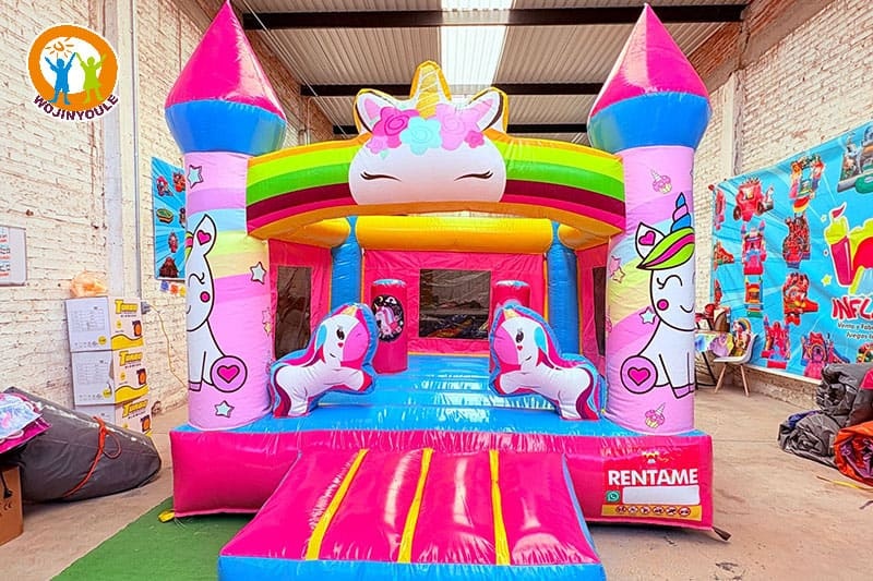 WB850 Pink Unicorn Inflatable Bounce House Jumping
