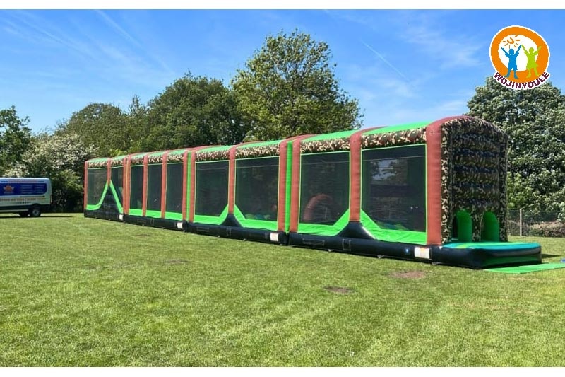 OC271 92Ft Army Assault Inflatable Obstacle Course Rock Climb