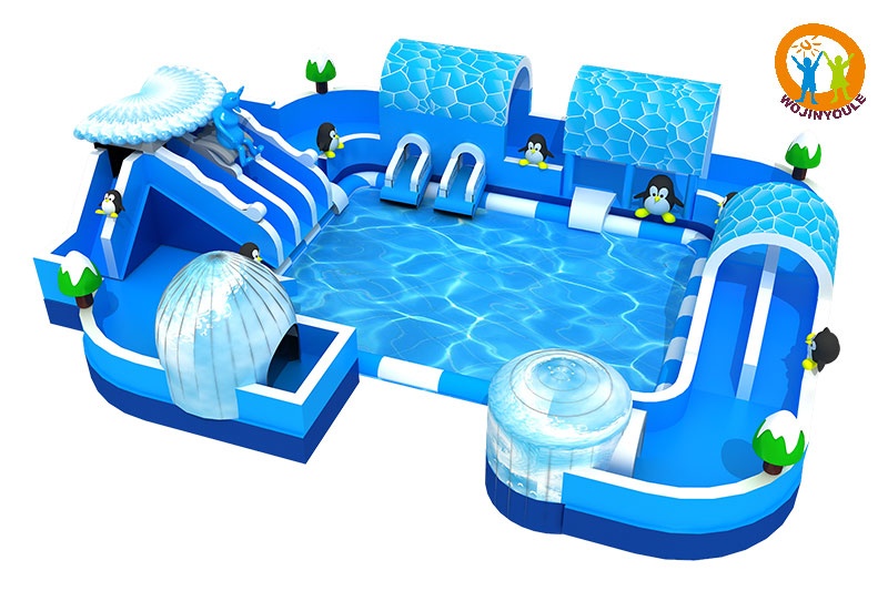 GP073 Ground Pool Water Park Inflatable Playround Water Slide